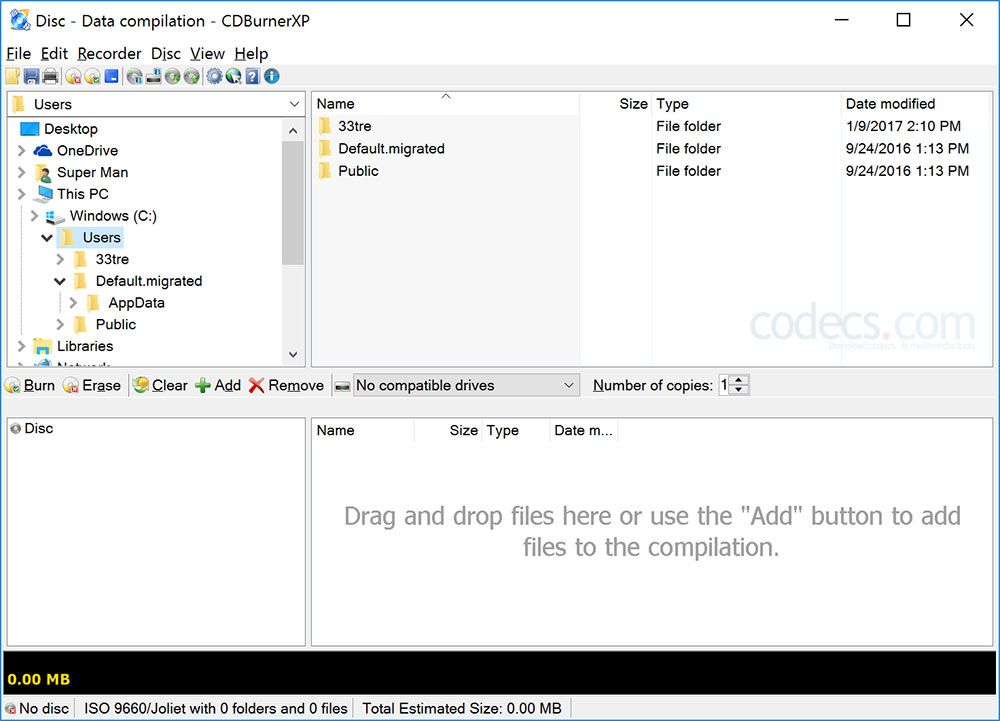 CDBurnerXP 4.5.1.4003 screenshot