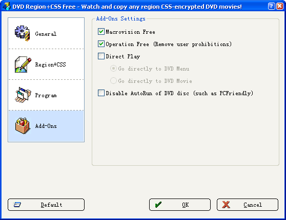 DVD Region+CSS Free 5.9.8.5 screenshot