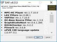 SAF Codec Pack 6.3.2 screenshots