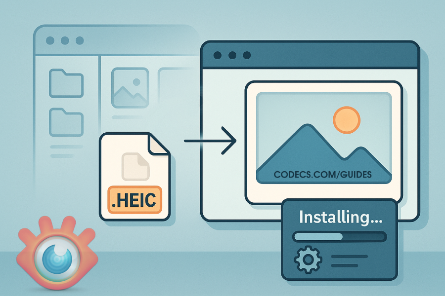 Open HEIC Files with XnView – Full Installation & Setup Screenshot