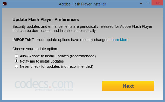 Adobe Flash Player 32.0.465 screenshot