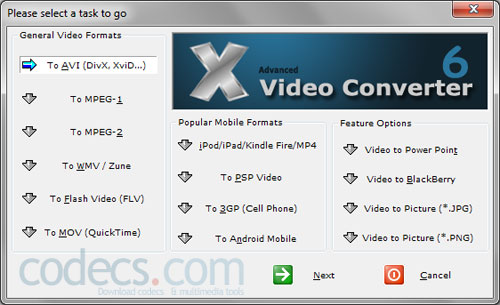 Advanced X Video Converter 6.2 screenshot