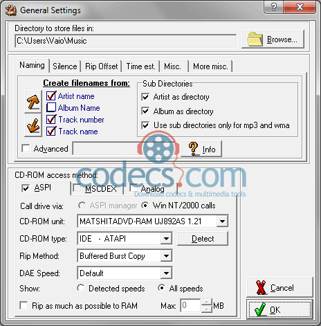 Audiograbber 1.83.1 screenshot