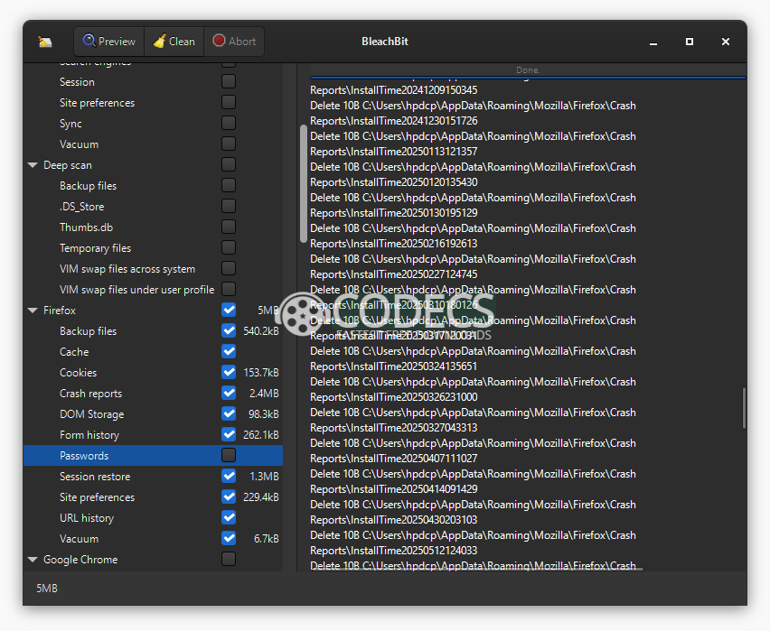 Download BleachBit screenshot