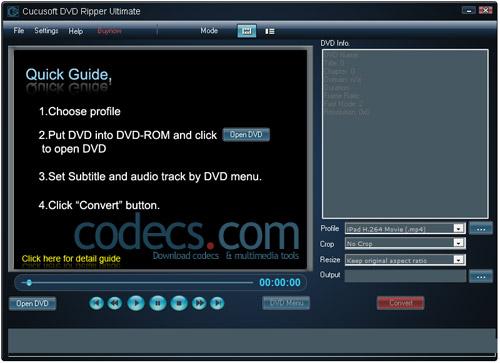 Cucusoft DVD Ripper Ultimate 8.18 screenshot