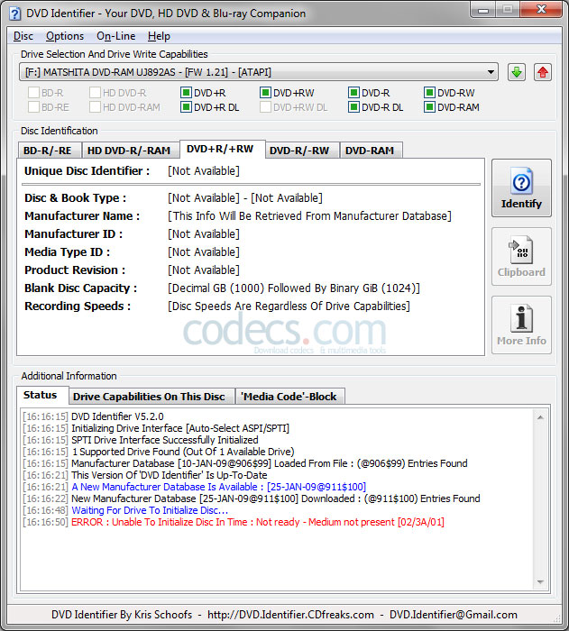 DVD Identifier 5.2 screenshot