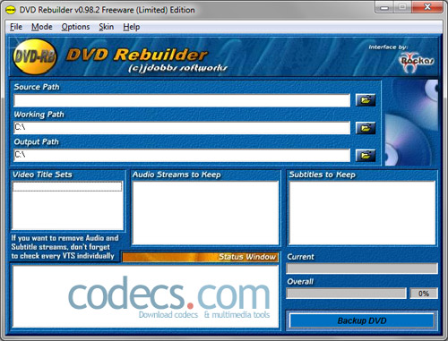 DVD Rebuilder 0.98.2 Free screenshot