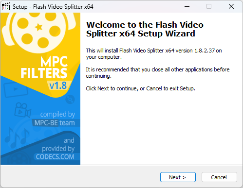 Flash Video Splitter 1.8.2.107 screenshot