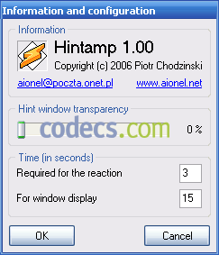 Hintamp 1.0 screenshot