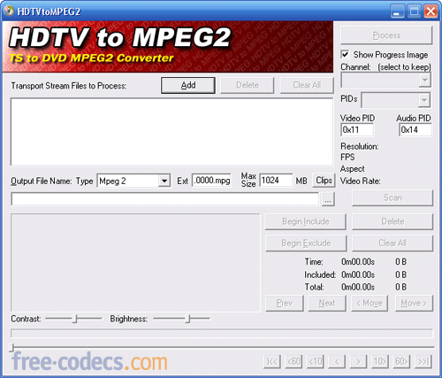 HDTVtoMPEG2 1.11.94 screenshot