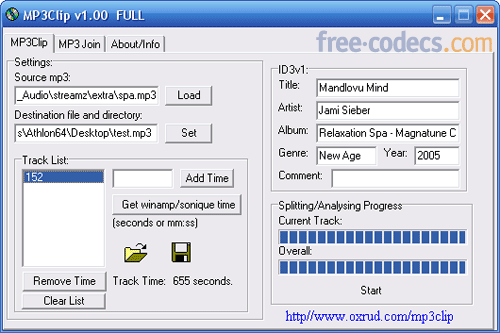 MP3Clip 1.0 screenshot