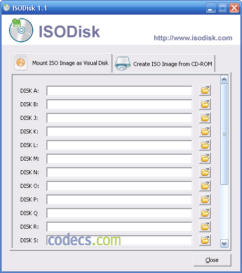 ISODisk 1.1 screenshot