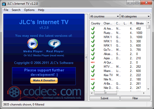JLC Internet TV 1.2.1 screenshot