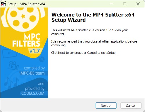 MP4 Splitter 1.7.2.84 screenshot