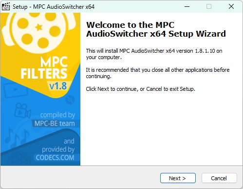 MPC AudioSwitcher 1.8.2.121 screenshot