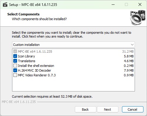 MPC-BE 1.7.0.19 screenshot