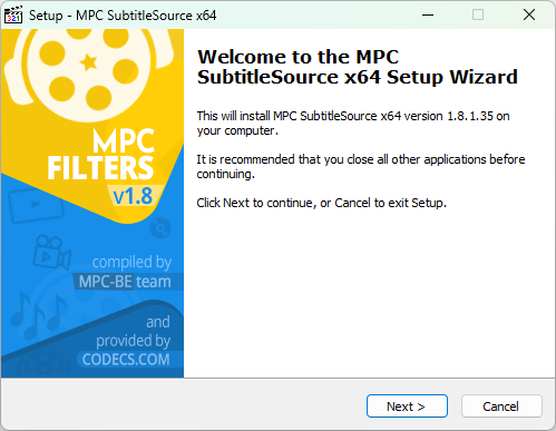 MPC SubtitleSource 1.8.1.35 screenshot