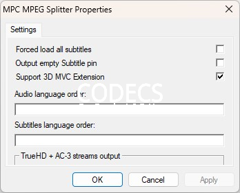 MPEG Splitter 1.6.11.164 screenshot