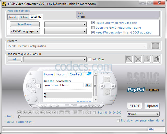 | Screenshots for PSP Video 3.91