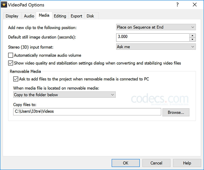 VideoPad Video Editor 11.90 screenshot