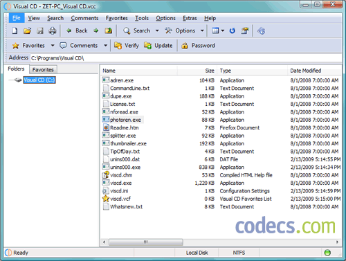 Visual CD 4.2 screenshot