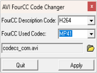 AVI FourCC Changer 1.00 screenshots