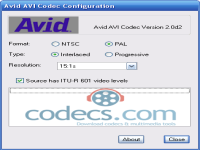 Avid AVI CoDec 2.0d2 screenshots