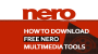 How to Download Free Nero Multimedia Tools Screenshot